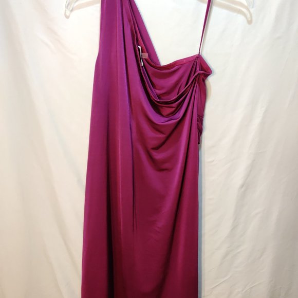 DKNYC NWT Wild Voile Dress One Shoulder Drape XL - Picture 3 of 7